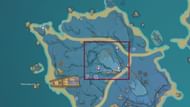 Continue to Koseki Village (Image via Teyvat Interactive Map)
